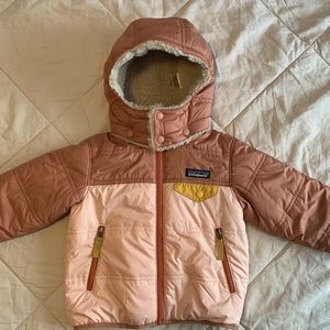 Patagonia Reversible Tribbles Jacket - Size 2T removable hood